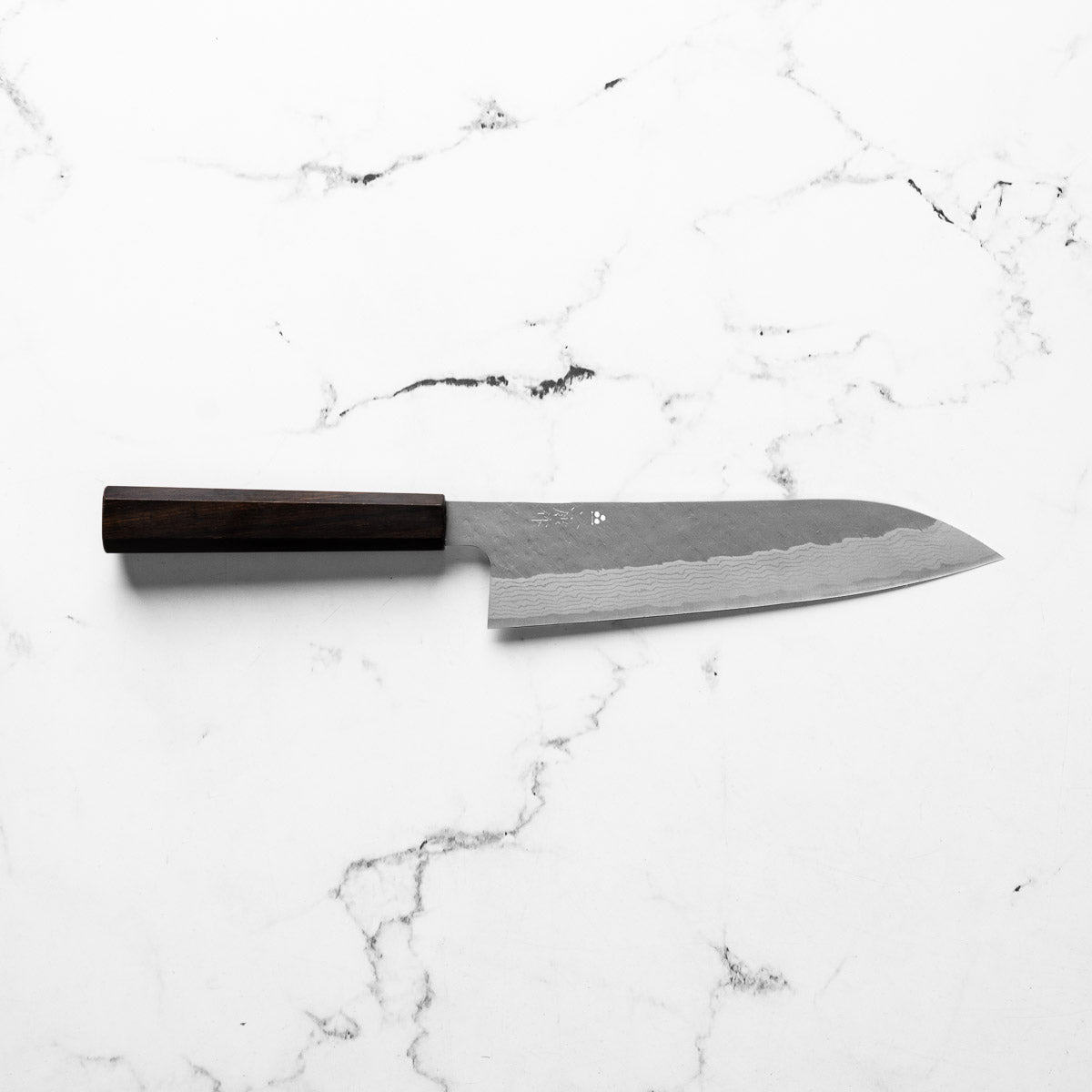 Nigara Hamono VG10 Tsuchime Damascus Gyuto 210mm - Ebony