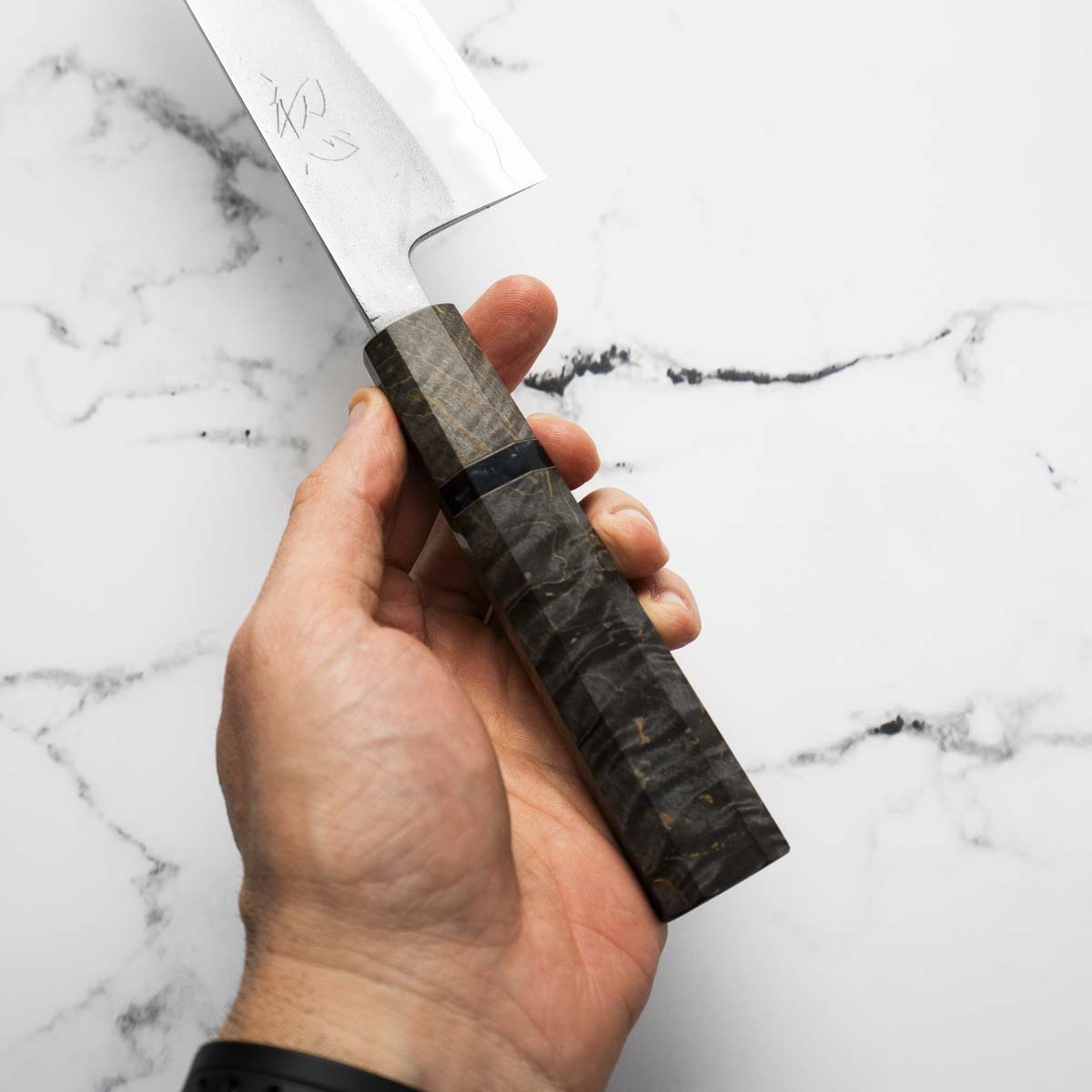 Yoshikane (Hatsukokoro) SKD Nashiji Bunka 165mm - Dark Maple