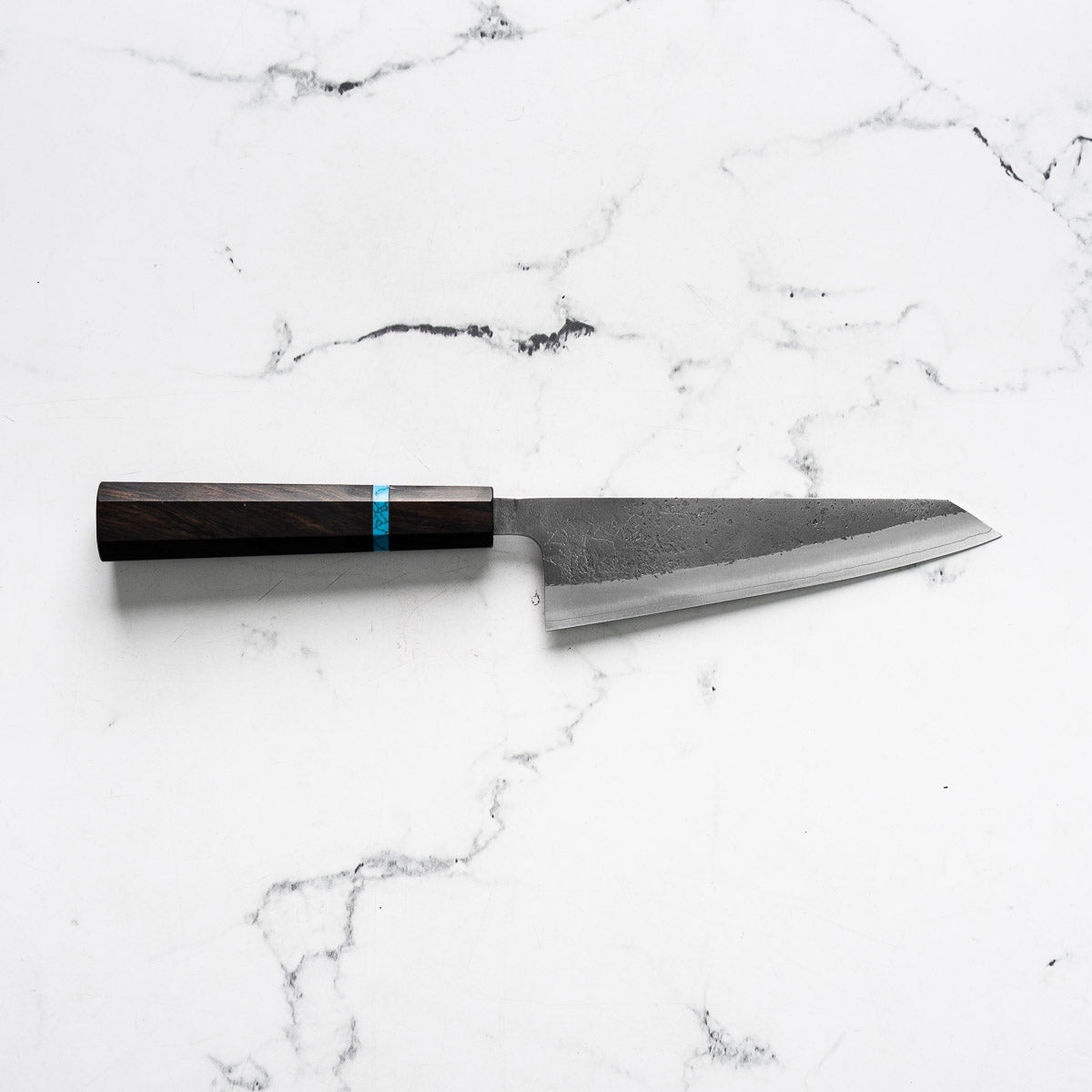 Yoshikane Hamono SKD Nashiji Honesuki 150mm - Ebony Turquoise