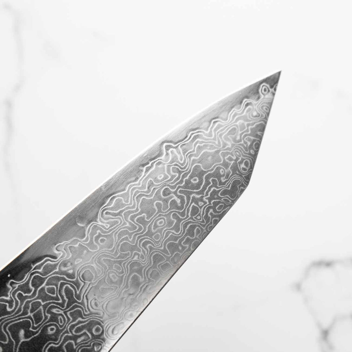 Hatsukokoro Ryuhyo SG2 Damascus Kiritsuke Gyuto 210mm - Dark Maple