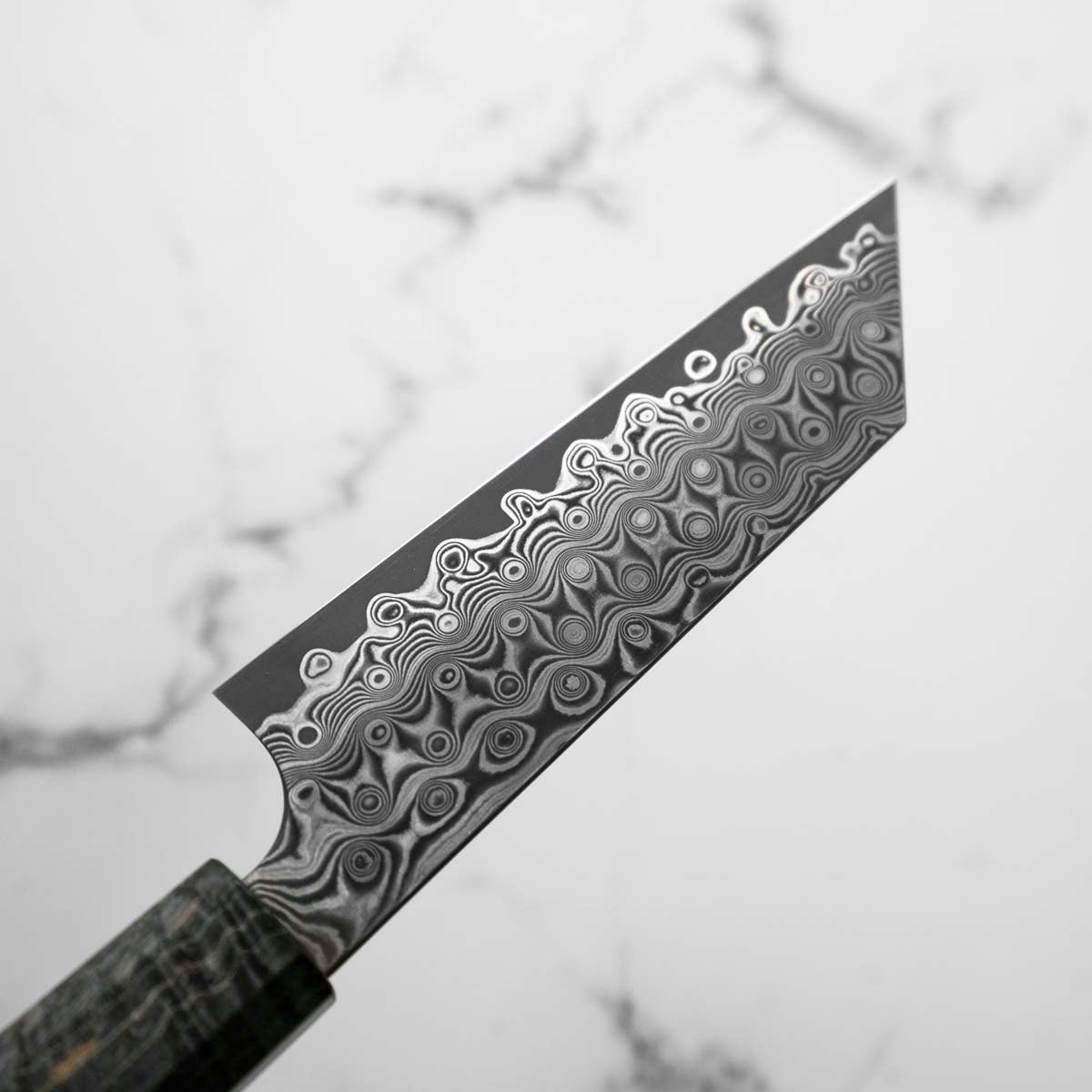 Nigara Hamono SG2 "Raindrop" Damascus Kiritsuke Petty 120mm
