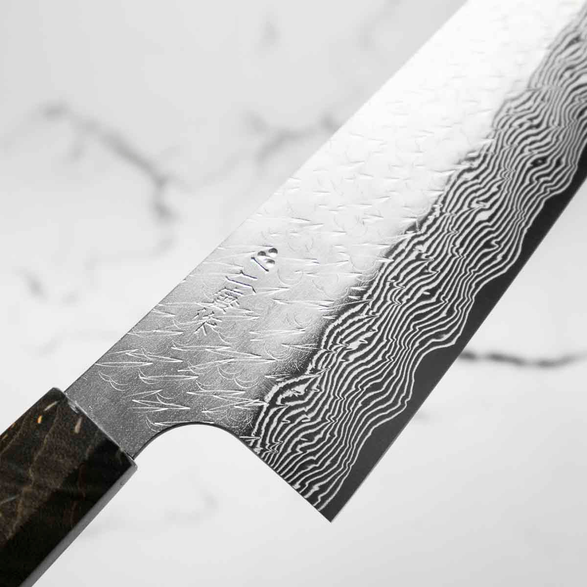 Nigara Hamono SG STRIX Gyuto 210mm - Dark Maple