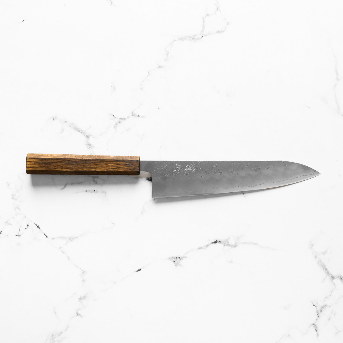 OUL Sakai Ginsan Nashiji Gyuto 210mm - Dark Oak