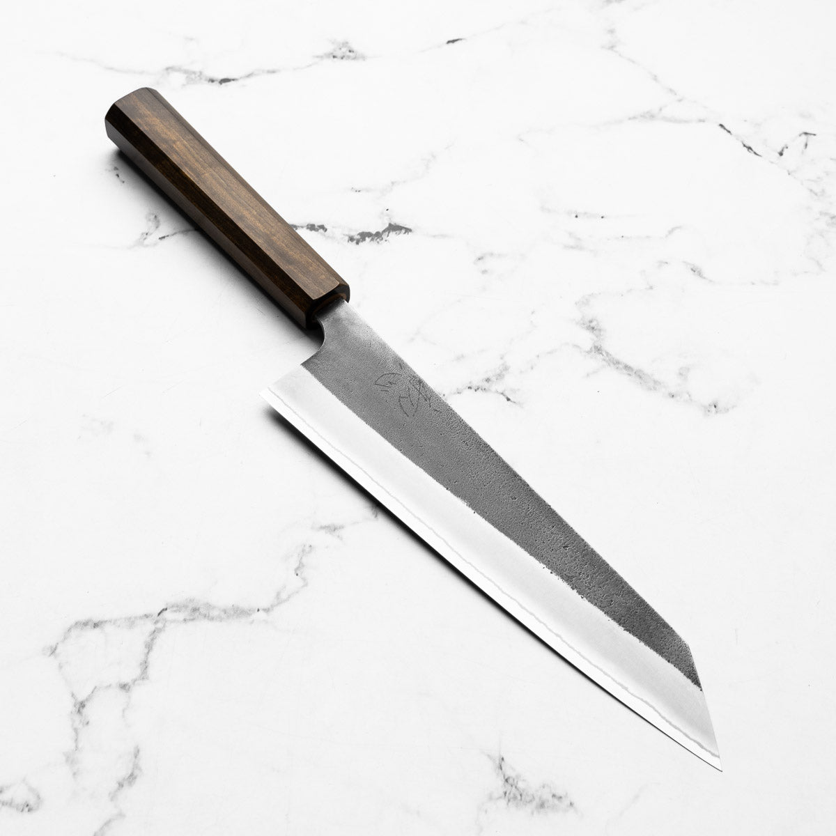 Yoshikane (Hatsukokoro) White 2 Kurouchi Nashiji SSClad Kiritsuke 210mm - Bubinga