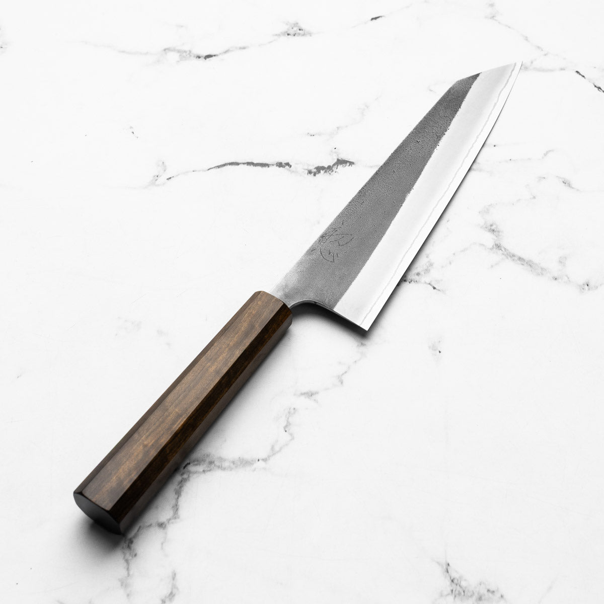 Yoshikane (Hatsukokoro) White 2 Kurouchi Nashiji SSClad Kiritsuke 210mm - Bubinga