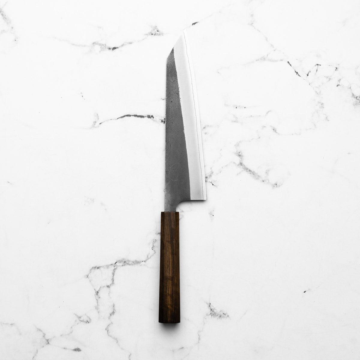 Yoshikane (Hatsukokoro) White 2 Kurouchi Nashiji SSClad Kiritsuke 210mm - Bubinga