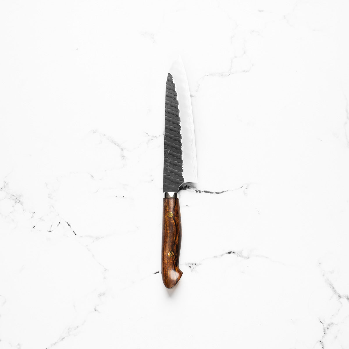 Nigara Hamono SG2 Kurouchi Tsuchime Gyuto 210mm - Western Ironwood