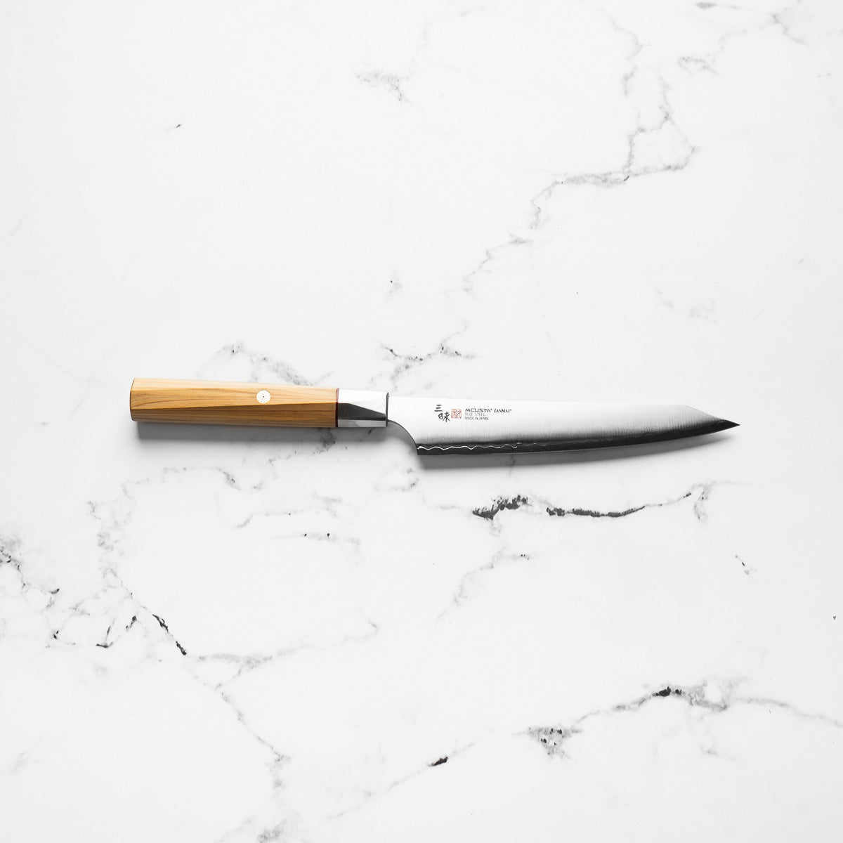 Mcusta Zanmai "Beyond" Blue Super Petty 150mm
