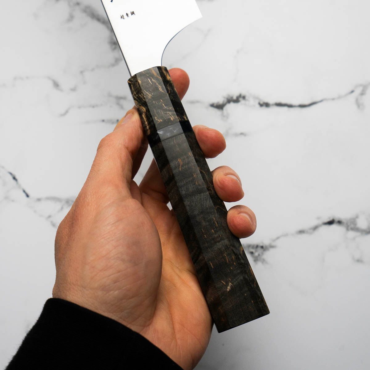 Hatsukokoro Hayabusa Blue Super Gyuto 240mm - Dark Maple