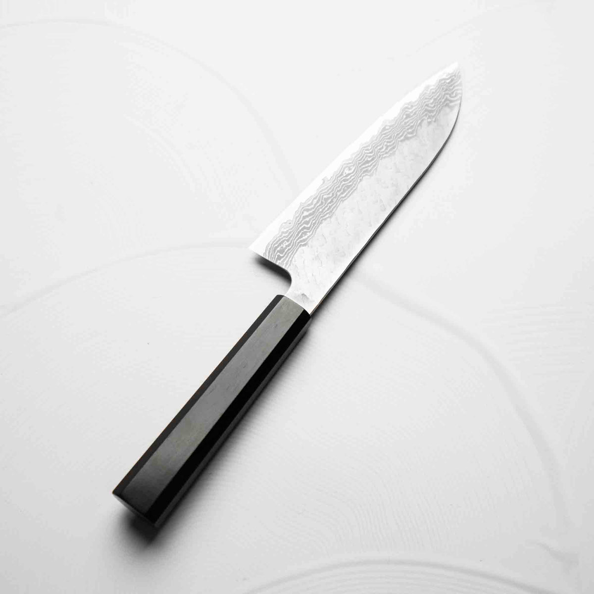 Nigara Hamono VG10 Tsuchime Damascus Santoku 180mm