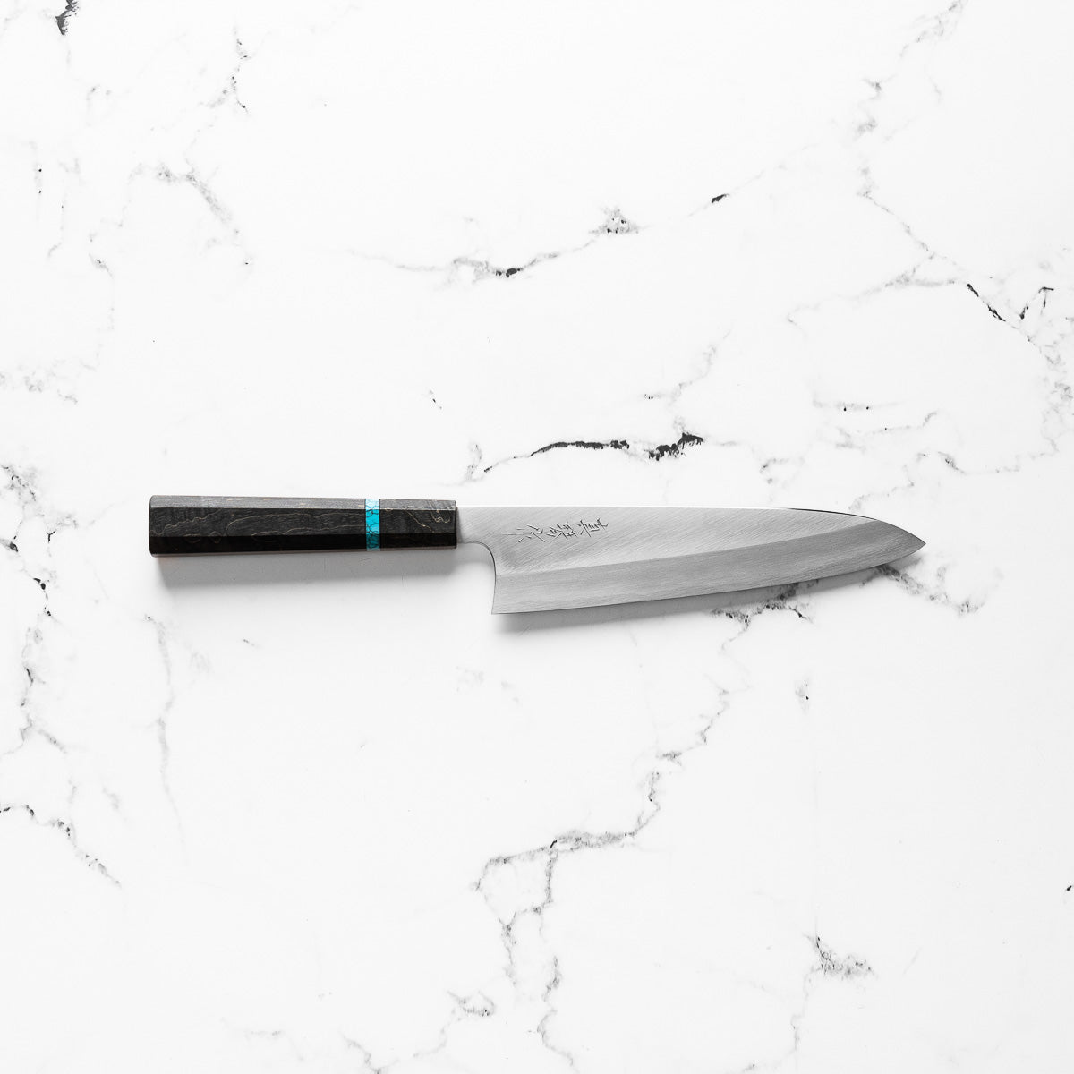 Tadokoro Hamono Ginsan Gyuto 210mm - Maple Turquoise
