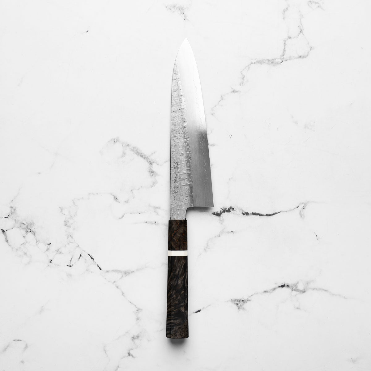 Satoshi Nakagawa Ginsan Tsuchime Gyuto 210mm - Maple