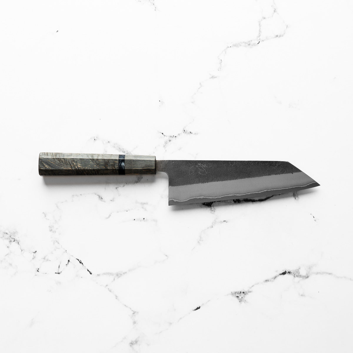 Yoshikane (Hatsukokoro) White 2 Nashiji Bunka 165mm - Dark Maple