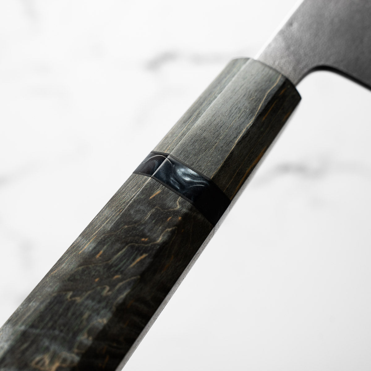 Yoshikane (Hatsukokoro) White 2 Nashiji Bunka 165mm - Dark Maple