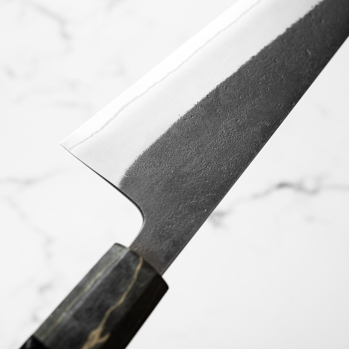 Yoshikane (Hatsukokoro) White 2 Nashiji Bunka 165mm - Dark Maple