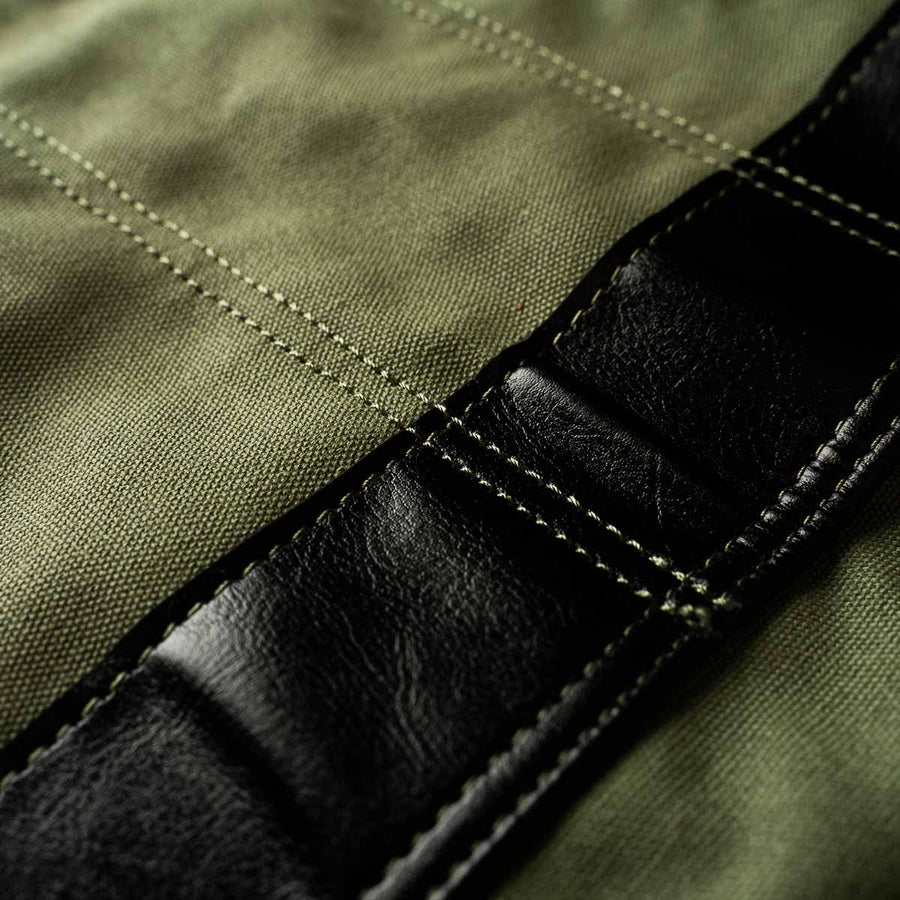 Habitat Canvas Knife Roll - 6 Slot - Dark Green