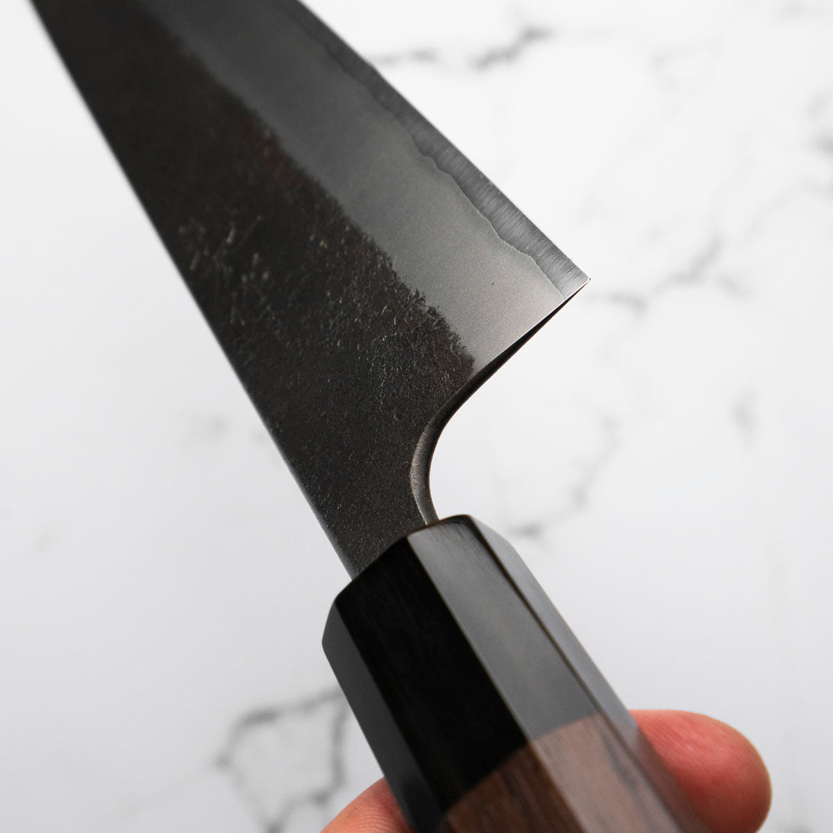 Wakui White 2 Stainless Clad Nashiji Gyuto 240mm - view 7