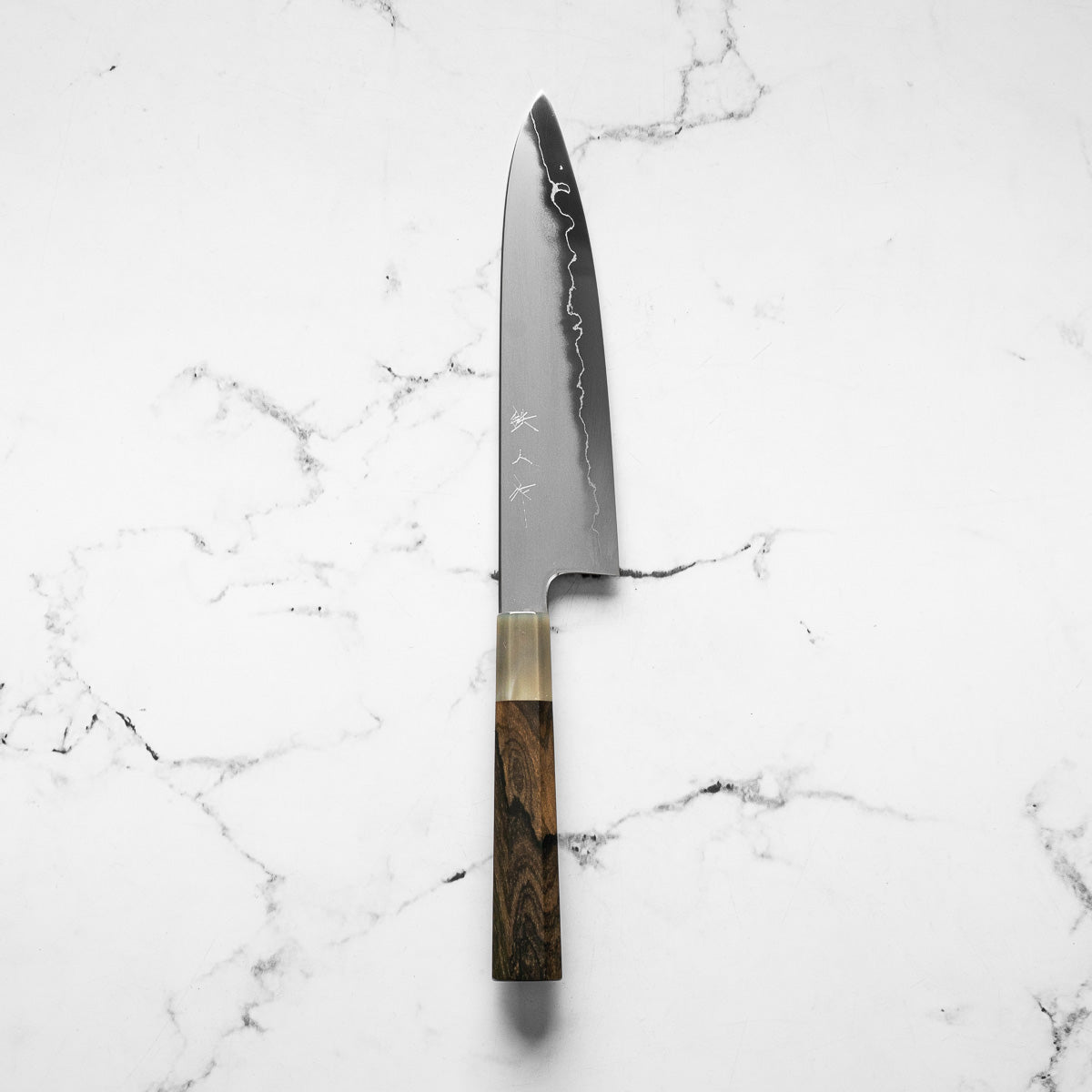 Tetsujin Hamono Ginsan Kasumi Gyuto 210mm - Persimmon