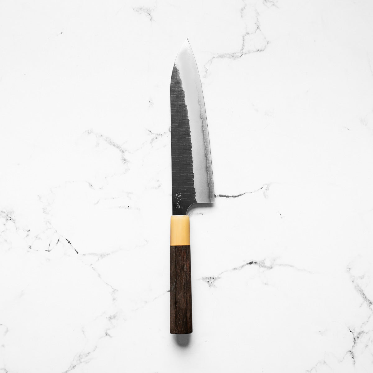 Seido "Aomori" Ginsan Tsuchime Gyuto 210mm - Siamese Rosewood