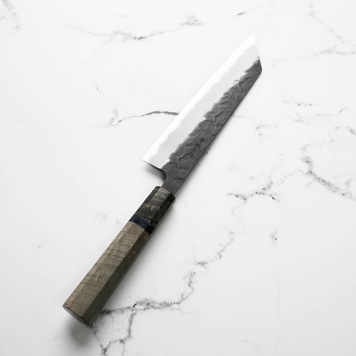 Sakai Kikumori Blue Super Bunka 165mm - Dark Maple