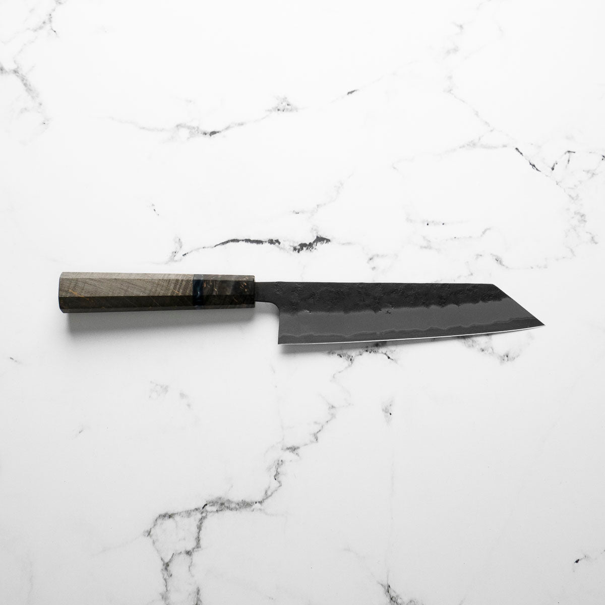 Sakai Kikumori Blue Super Bunka 165mm - Dark Maple