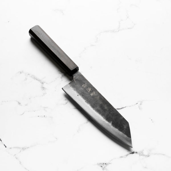 Hatsukokoro Kurogane Blue 2 Bunka 165mm - Ebony