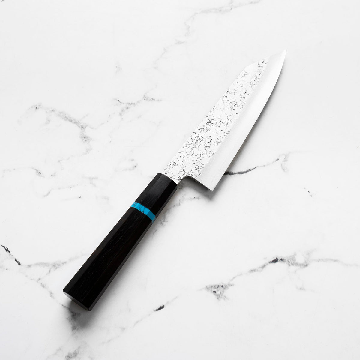 Okeya Ginsan Bunka 165mm - Ebony Turquoise