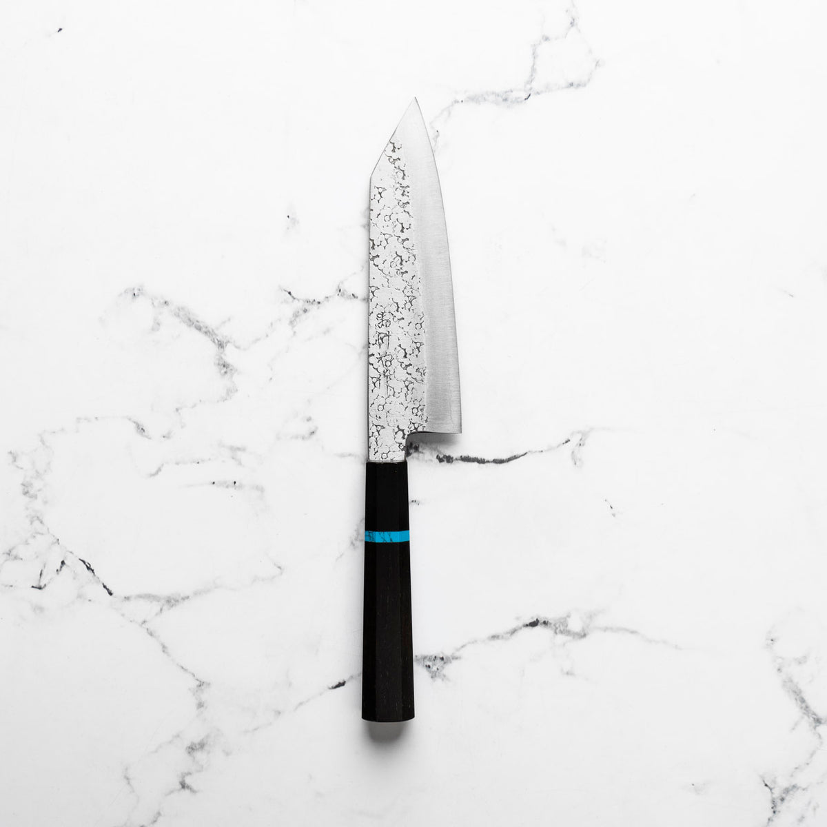Okeya Ginsan Bunka 165mm - Ebony Turquoise