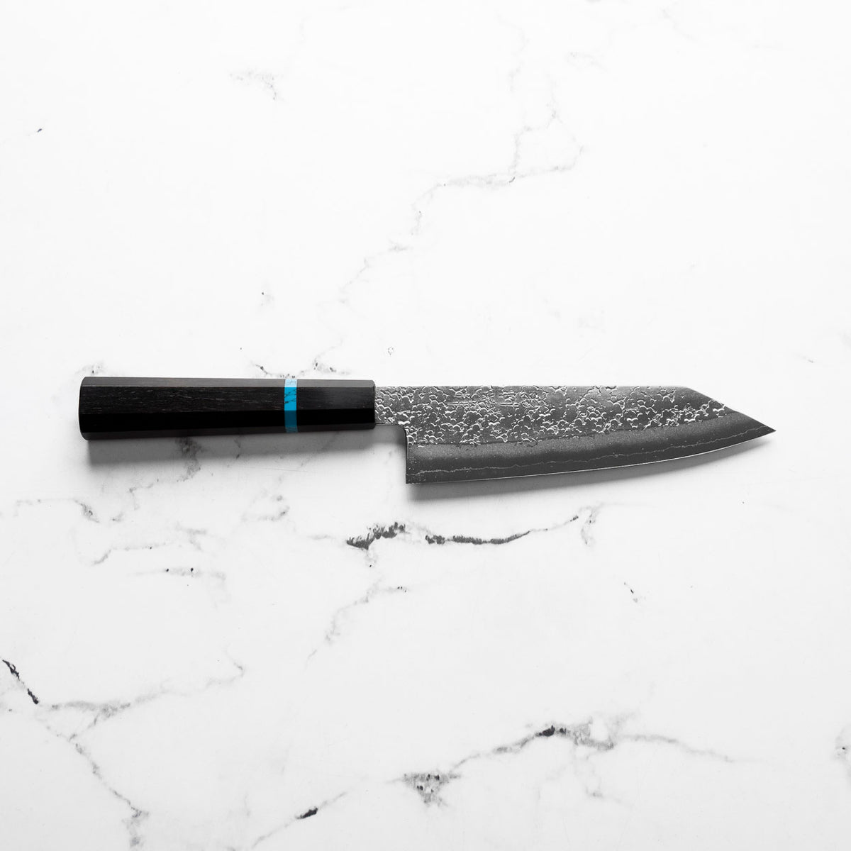 Okeya Ginsan Bunka 165mm - Ebony Turquoise
