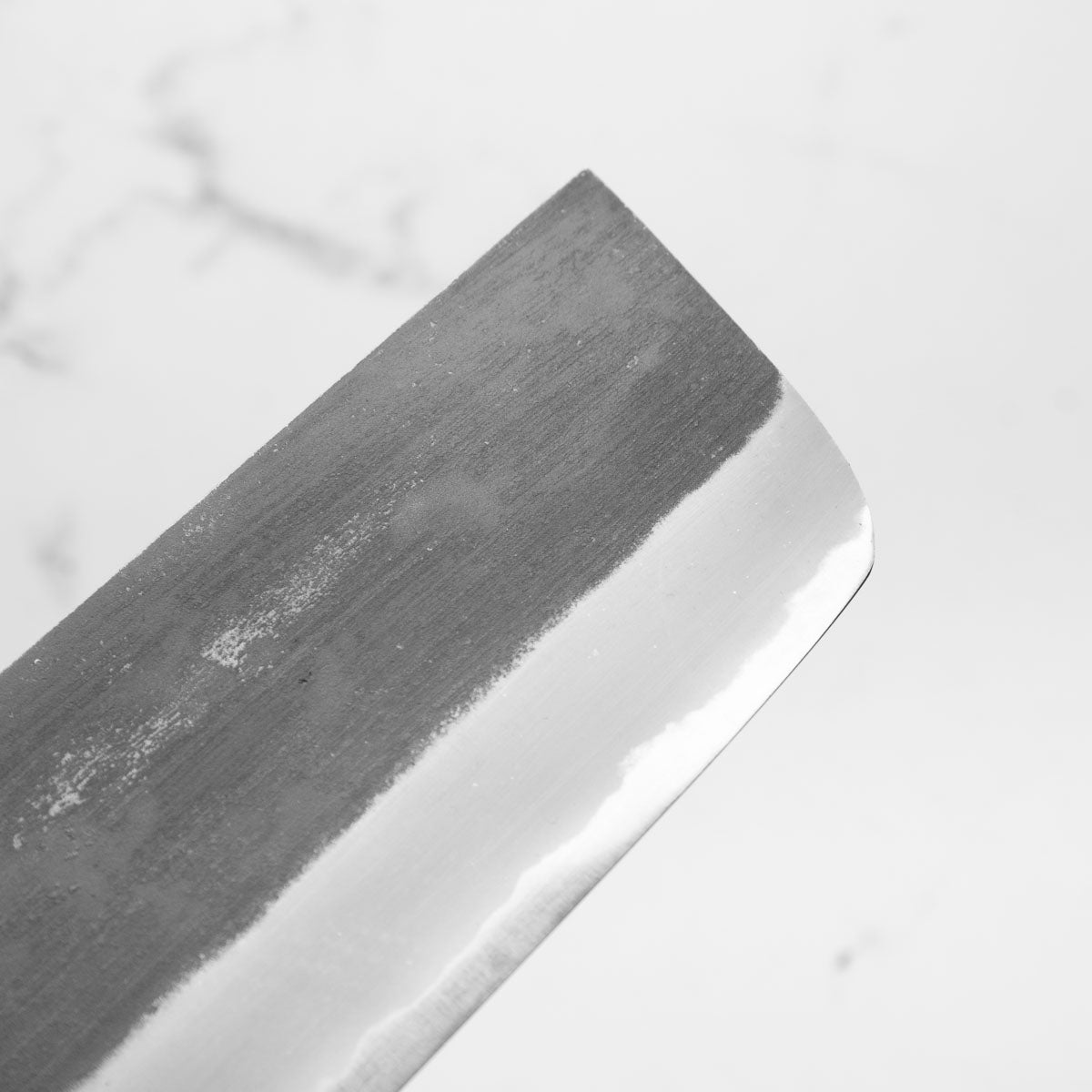 Mutsumi Hinoura Ajikataya White 2 Nakiri 165mm - Ebony / Black Horn