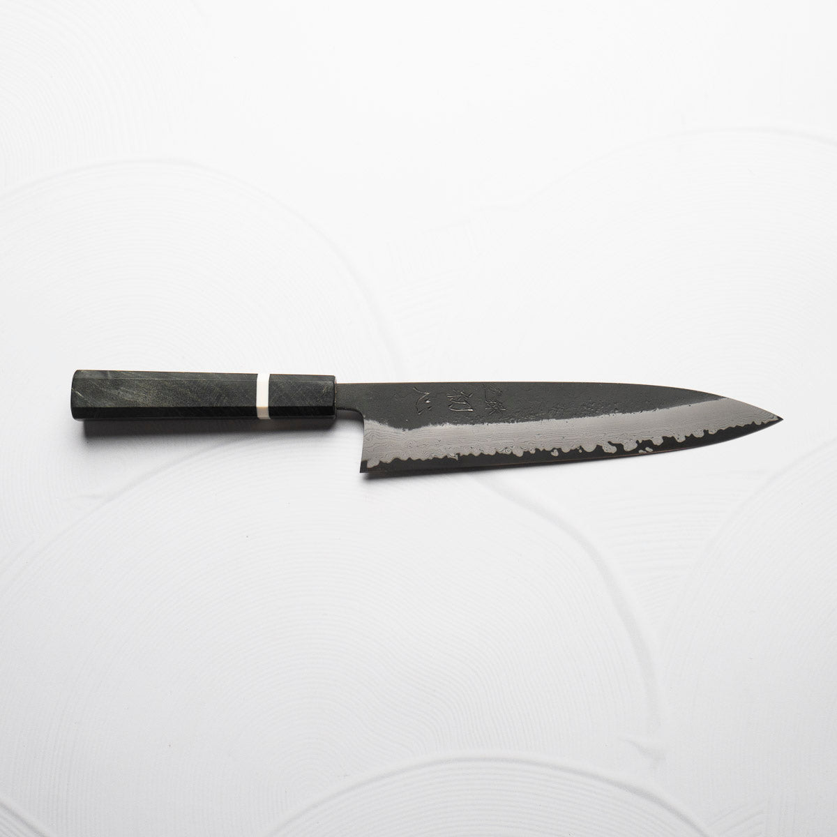 Hatsukokoro Shinkiro Blue Super Damascus Kurouchi Gyuto 210mm - Maple