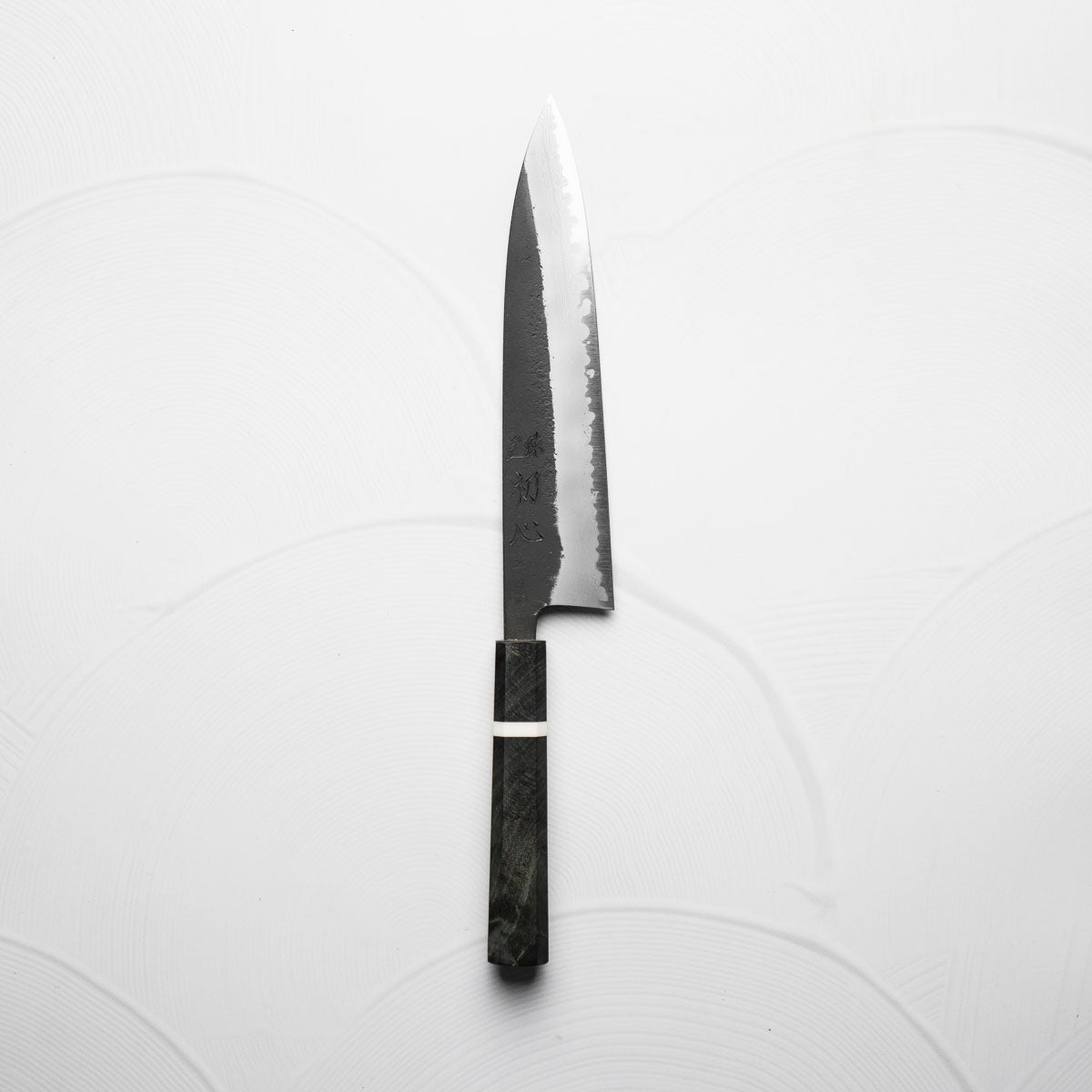 Hatsukokoro Shinkiro Blue Super Damascus Kurouchi Gyuto 210mm - Maple