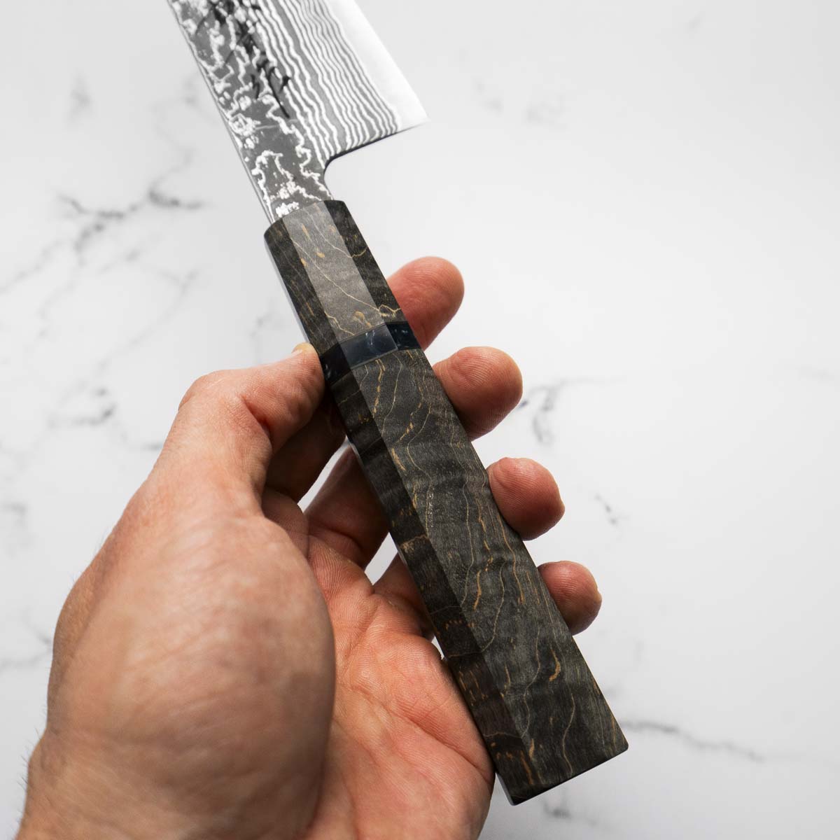 Shigeki Tanaka R2/SG2 Black Damascus Gyuto 180mm