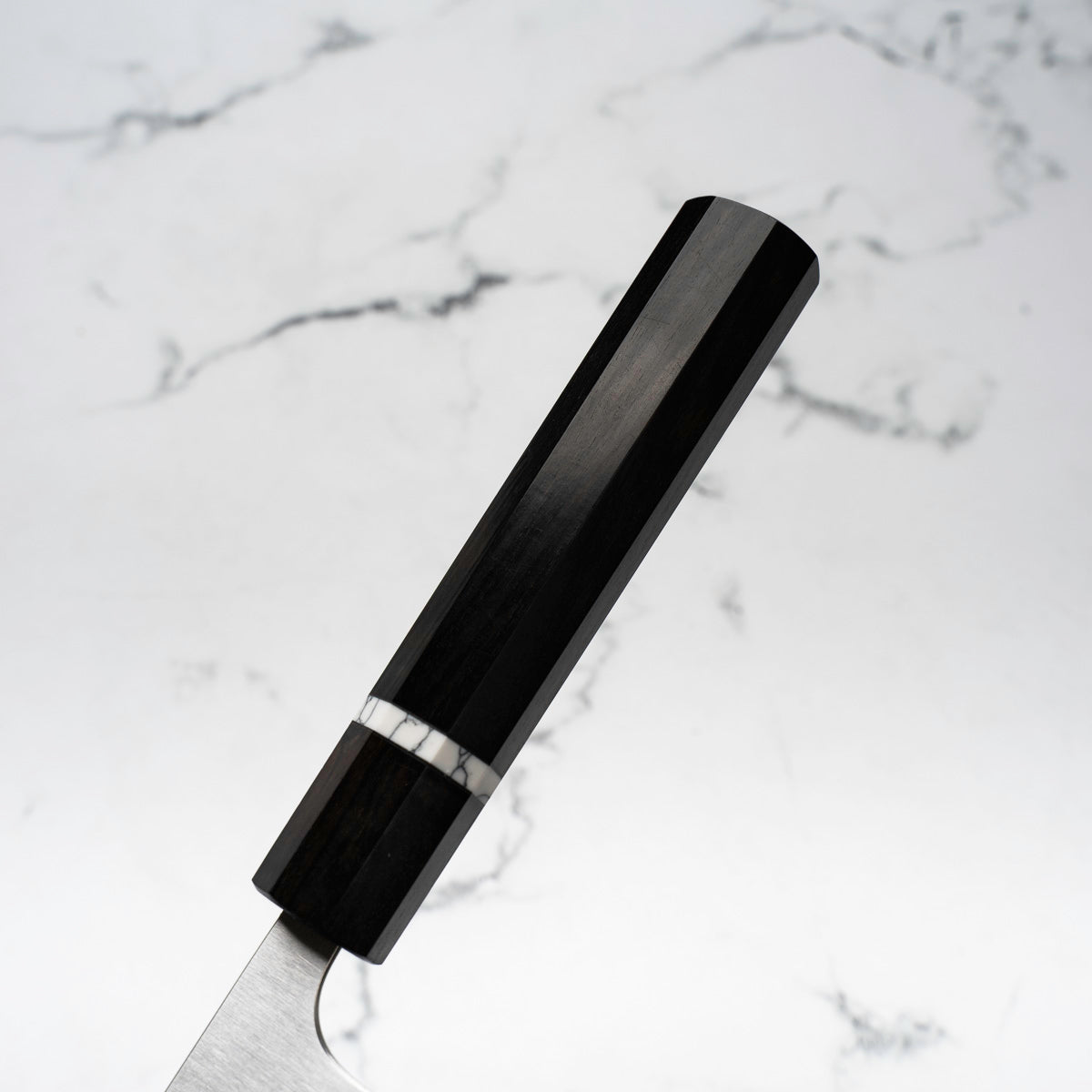 Shibata Koutetsu Chromax Boss Nakiri 175mm - Ebony & White