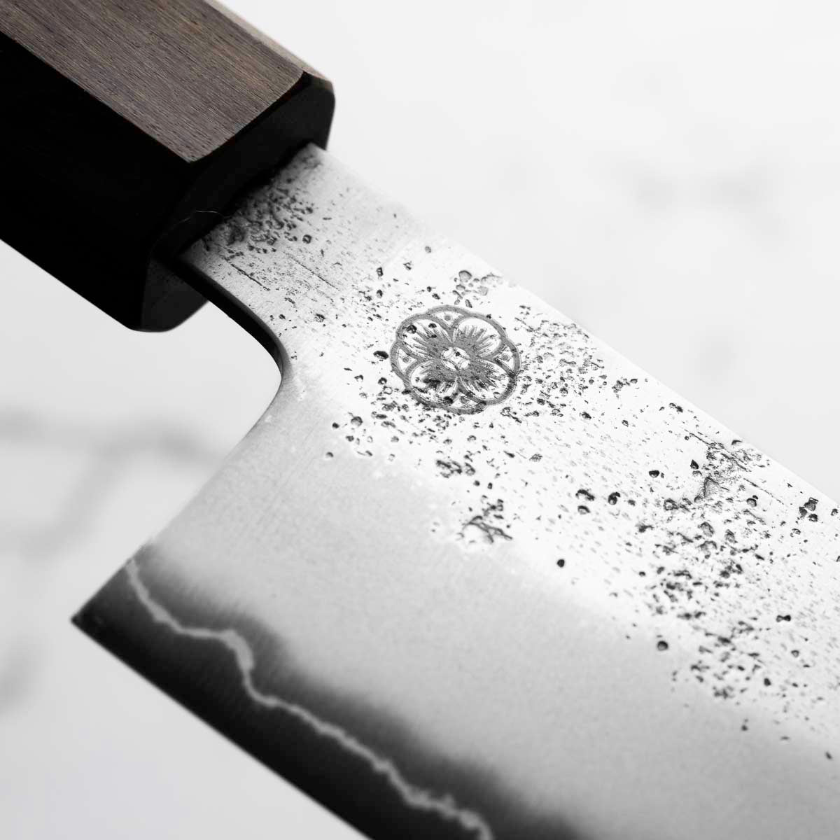 Hajimaru Ginsan Nashiji Kiritsuke Gyuto 205mm - Mono Bubinga