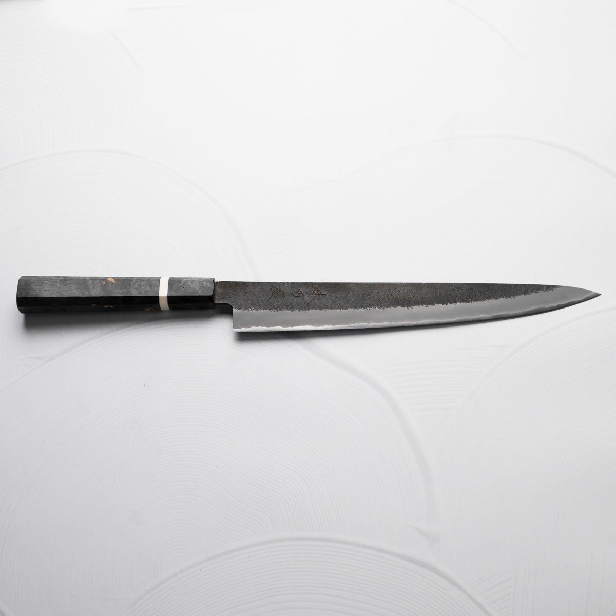Mutsumi Hinoura Ajikataya White 2 SS Clad Sujihiki 270mm - Dark Maple