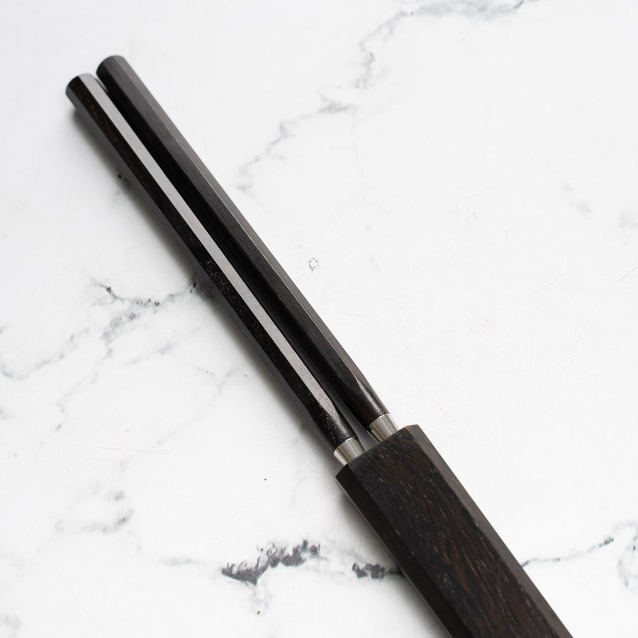 Hatsukokoro Ebony Moribashi Plating Chopsticks - 165mm