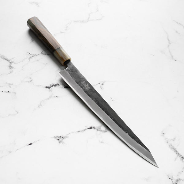 Seido "Kuro x Tadafusa White 2 Kurouchi Sujihiki 240mm - Persimmon