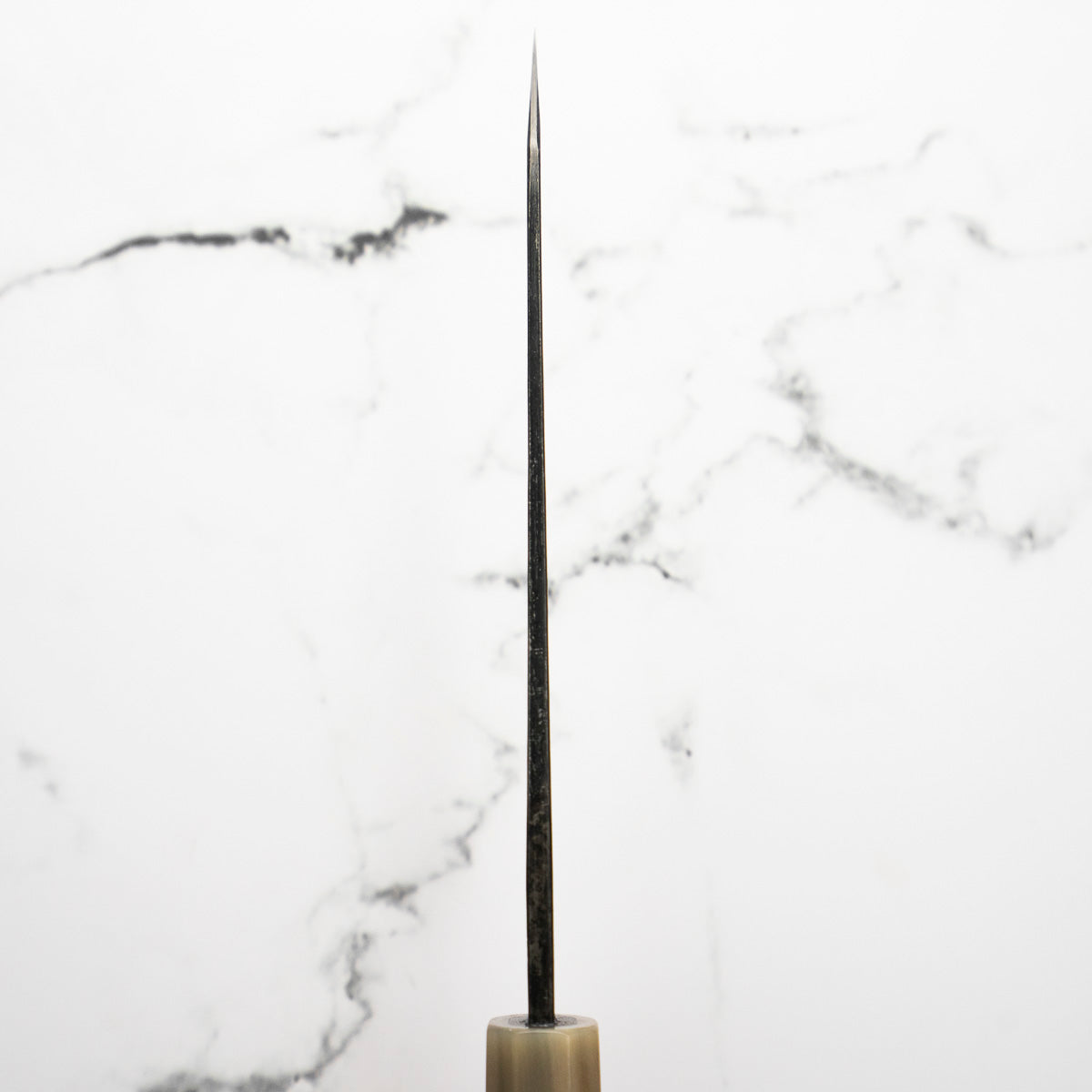 Hatsukokoro Kumokage Blue 2 Kurouchi Damascus Honesuki 150mm - Ebony & Blonde