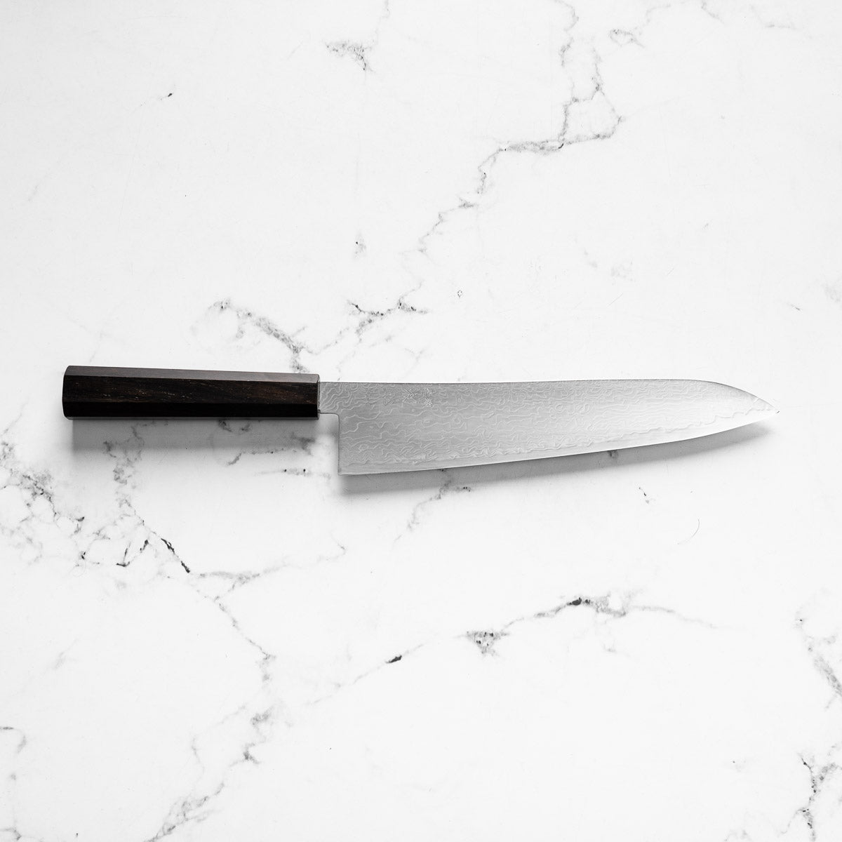 Hatsukokoro Ryuhyo Migaki SG2 Damascus Gyuto 240mm - Ebony
