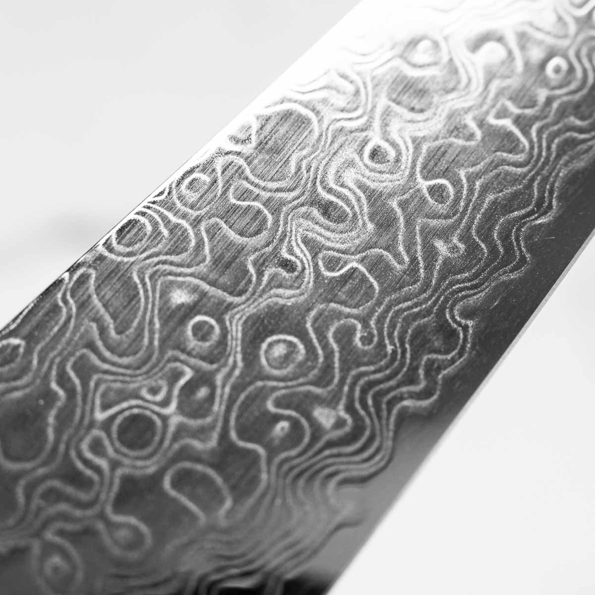 Hatsukokoro Ryuhyo Migaki SG2 Damascus Petty 150mm - Ebony
