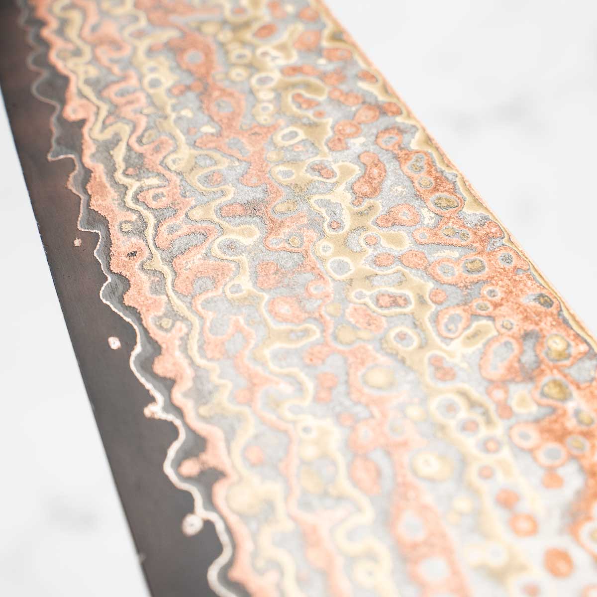 Hatsukokoro Hinotori V-Toku 2 Rainbow Damascus Gyuto 240mm - Dark Carbon Fibre