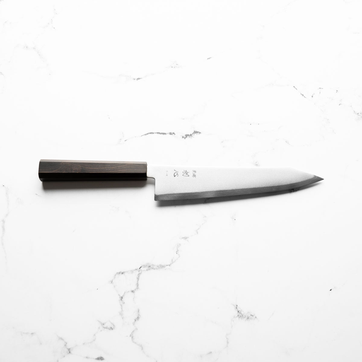 Hatsukokoro Kaijin Blue 2 Stainless Clad Kiritsuke Gyuto 210mm - Ebony