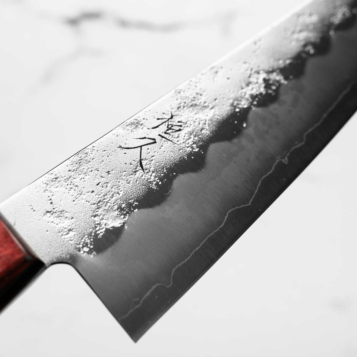 Tsunehisa Ginsan Nashiji Santoku 165mm - Western Handle