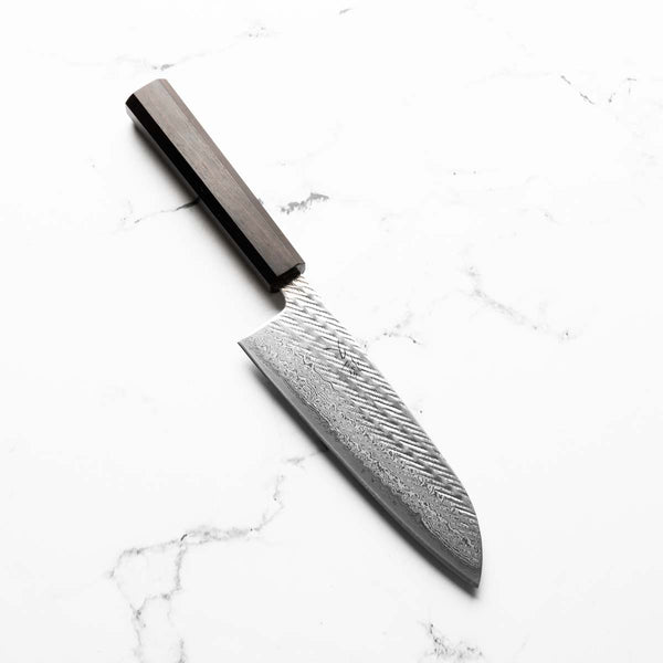 Tsunehisa Nawame Santoku 165mm - Ebony