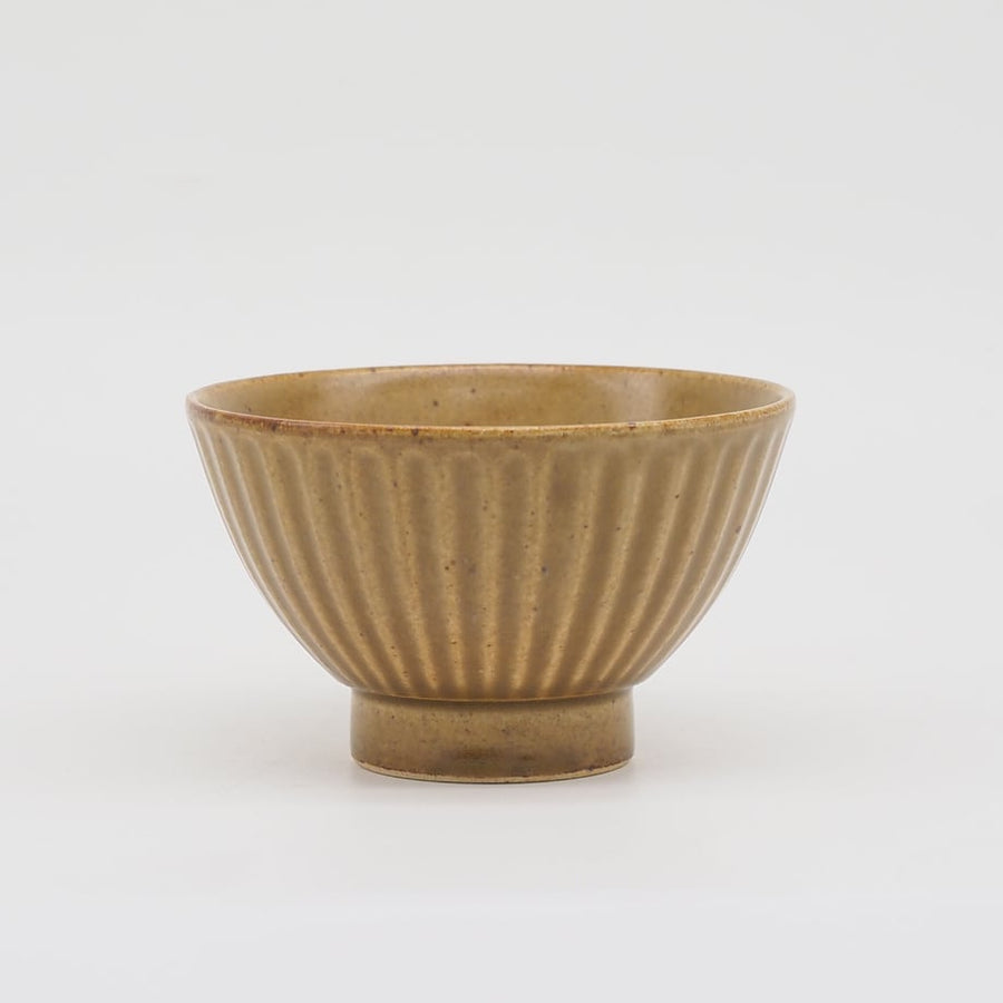 Bread & Rice Ochre Rice Bowl - Brown - angled view