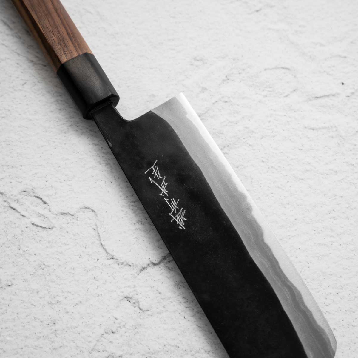 Shiro Kamo Blue 2 Kurouchi Nakiri 165mm