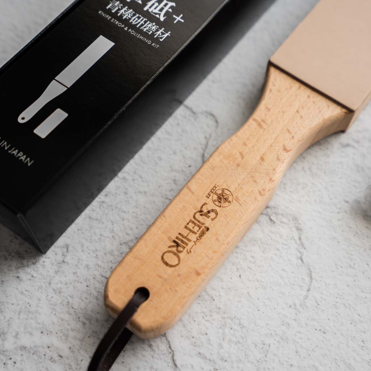 Suehiro Dual Sided Leather Strop (Large) Chefs Edge Handmade