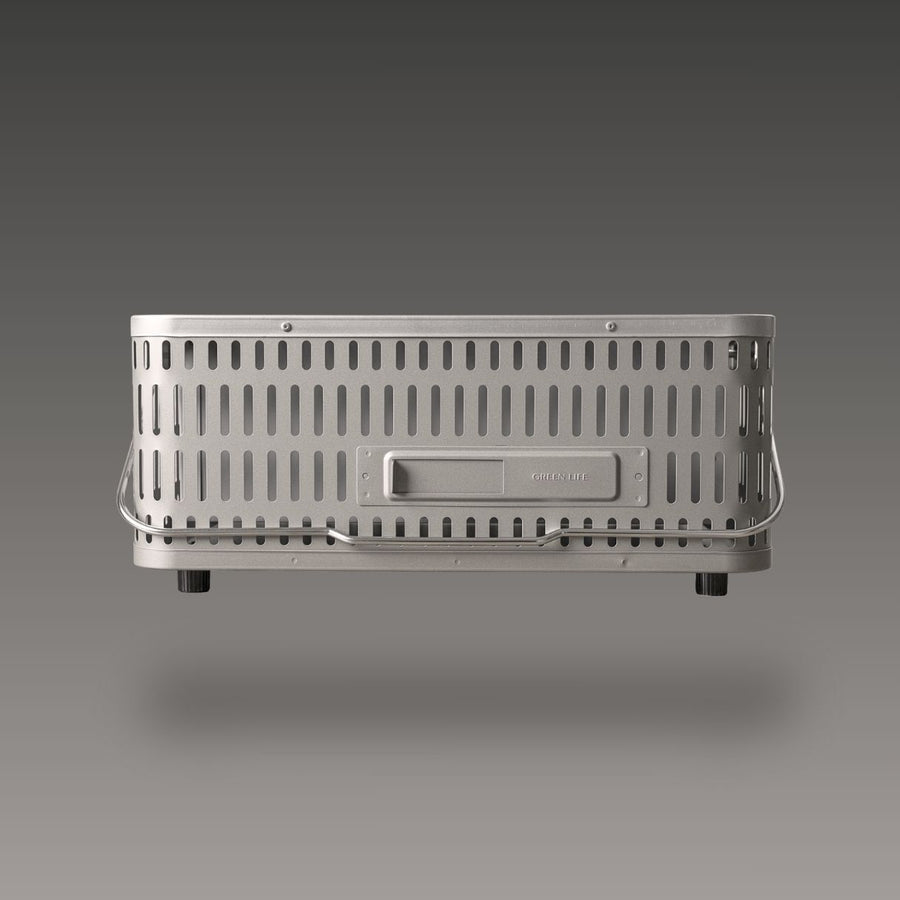 Green Life - Large Tabletop BBQ Grill Double Walled - Light Grey