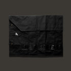 Habitat Canvas Knife Roll - 6 Slot - Black With Enamel Pins